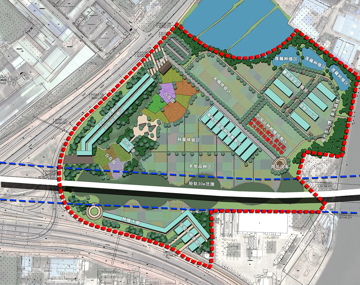 道滘鎮蔡白都市農業園規劃設計總平面圖