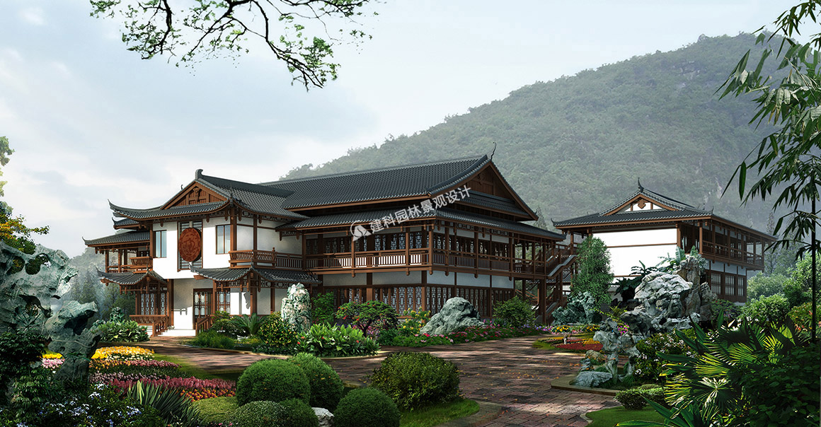 不同風格、類型的建筑及其建筑不同部位的植物配置